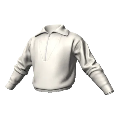 Белая кофта с засученными рукавами