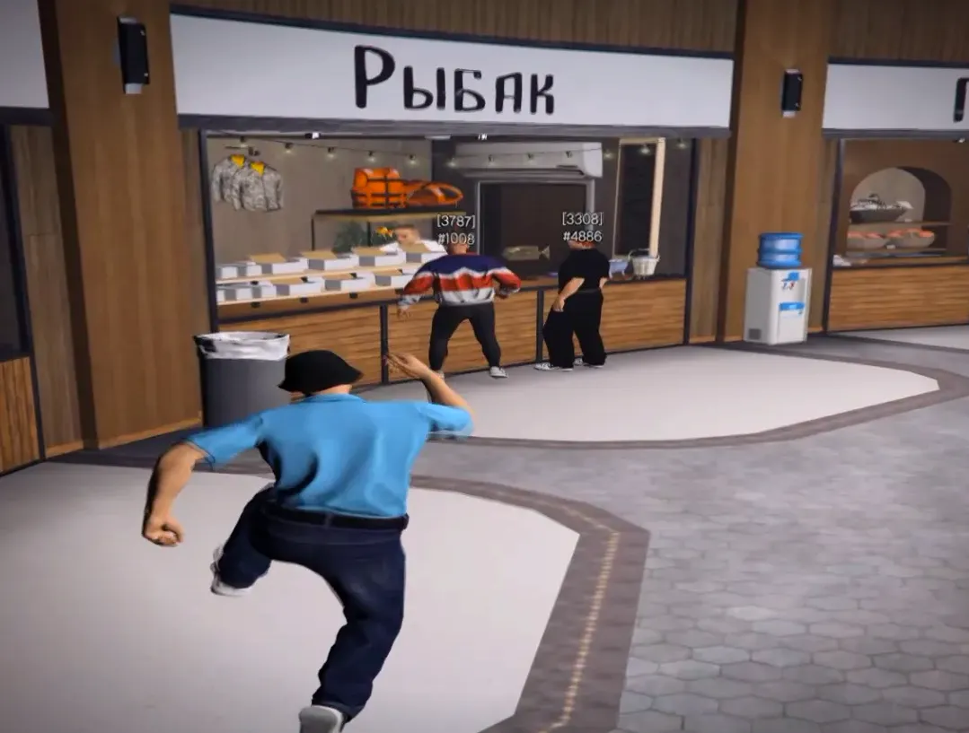 Скупщик рыбы на рынке